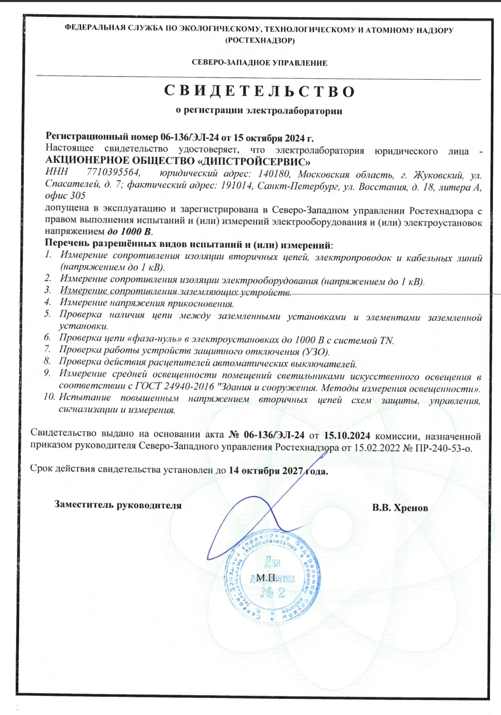 Лицензия СРО 1